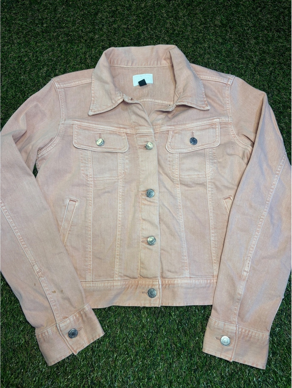 Lauren Ralph Lauren Women's Pink Denim Jacket Medium
